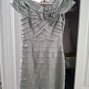 Elegant Gray Off-Shoulder Dress